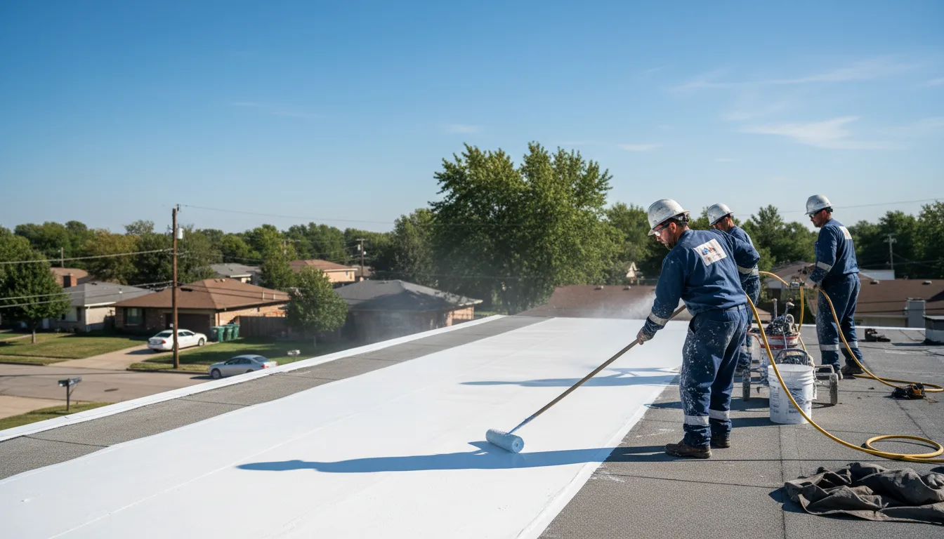 Commercial roof coating in Edmond, WV near me